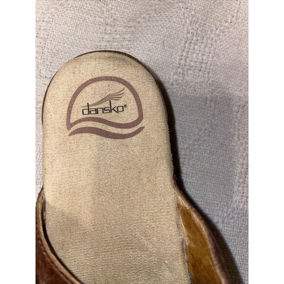 Dansko Women’s Casual Clogs Size 39 U.S. 8 M Brown Leather Comfort Casual Clinic - Picture 2 of 12